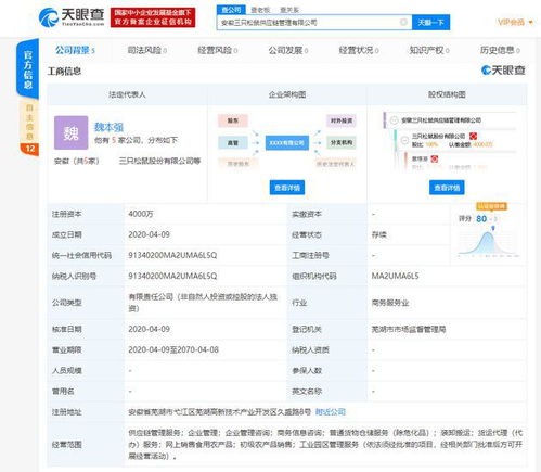三只松鼠布局多元業(yè)務，9000萬元投資供應鏈與物流公司